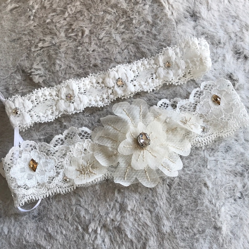 Floral Lace Garter Belt